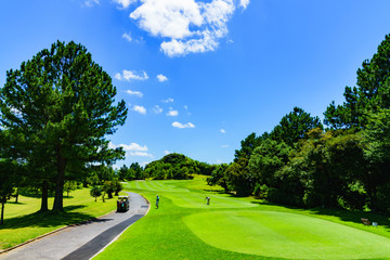 landscape of japanese golf course in chiba
