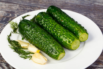 Delicious marinated pickles