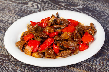 Delicious roasted beef