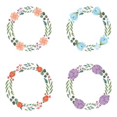 wedding wreath set decoration flower leaves