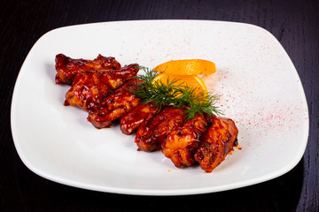 Delicious BBQ wings