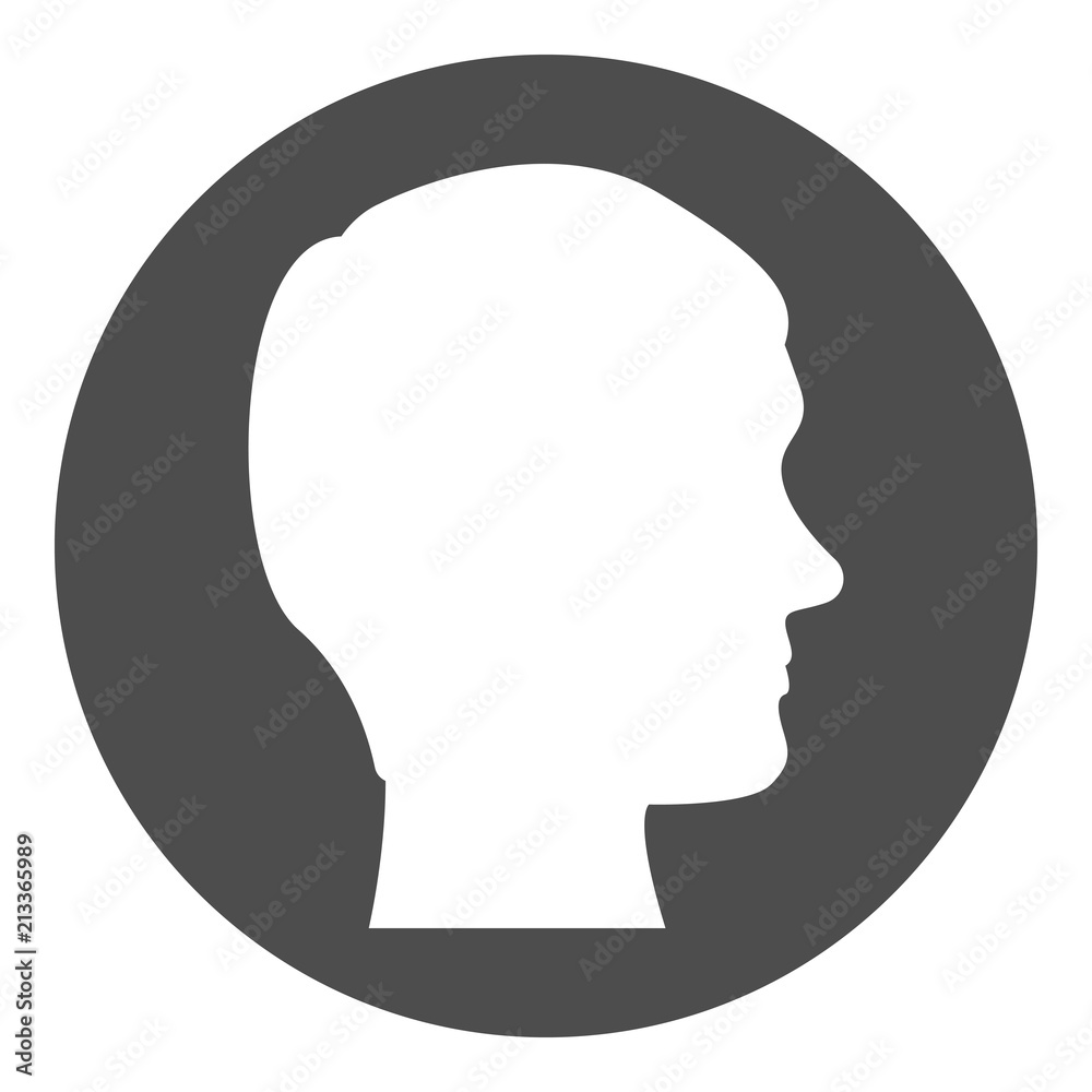 Canvas Prints Male user icon. Vector.