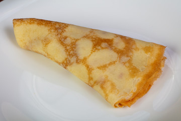 Pancake in the plate