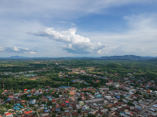 Changkhan city from sky view