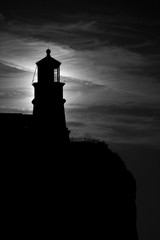 Moonlight on Split Rock