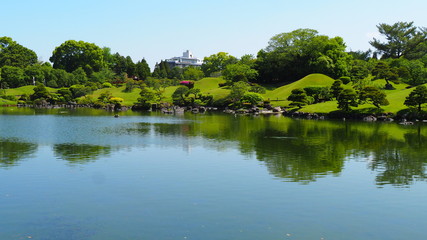 Fototapeta na wymiar Japanese landscape garden