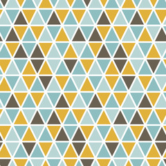 Naadloos patroon met willekeurige driehoeken. Scandinavische stijl. Abstracte geometrische vector achtergrond.