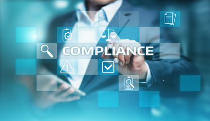 Compliance Rules Law Regulation Policy Business Technology concept