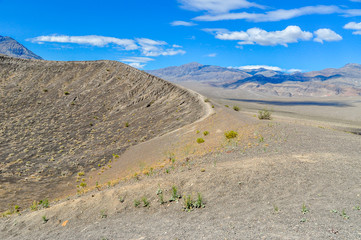 Volcanic Rim Trail in Death Valley National Park of California