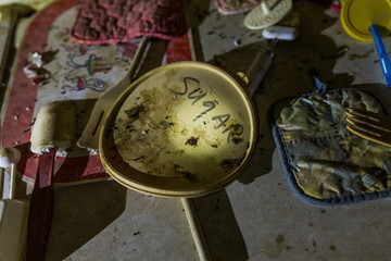 Old Lid in Abandoned House