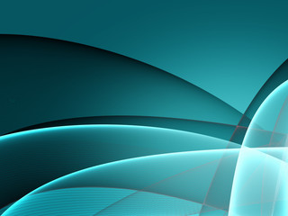 Abstract turquoise wave motion background