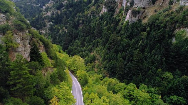 Peloponnese mountains aerial view, Greece