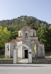 architecture, monastery, Church, domes, crosses, temple, interior, walls, old, ancient,