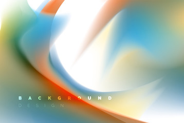 Holographic paint explosion design, fluid colors flow, colorful storm. Liquid mixing colours motion concept, trendy abstract background layout template for business presentation, app wallpaper banner