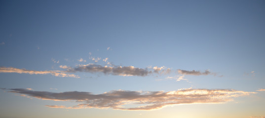 Beautiful red sky and cloud in sunset, colorful evening nature.