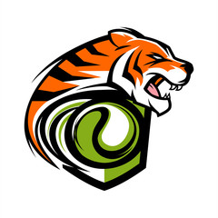 Tiger Tennis Team Logo