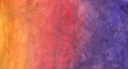 Purple-red-orange grunge in watercolor