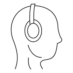 Hotline support center icon. Outline hotline support center vector icon for web design isolated on white background