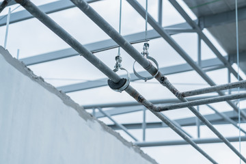 steel truss frame construction roof detail