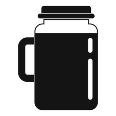 Spinach jar icon. Simple illustration of spinach jar vector icon for web design isolated on white background