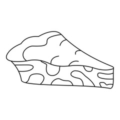 Spinach cake icon. Outline illustration of spinach cake vector icon for web design isolated on white background