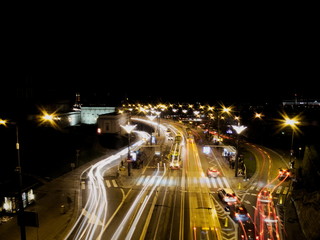 Fototapeta na wymiar City light at night