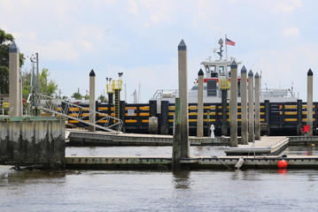 Fototapeta premium Ferry In Port