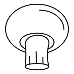 Mushroom icon. Outline illustration of mushroom vector icon for web design isolated on white background