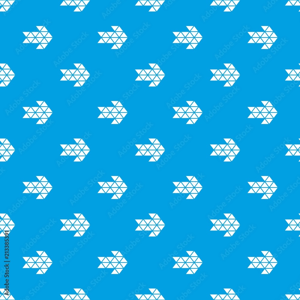 Poster black triangle arrow pattern vector seamless blue repeat for any use