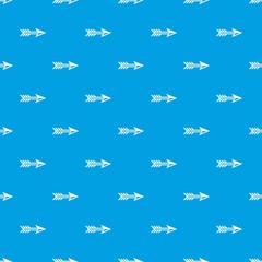 Arrow for archery pattern vector seamless blue repeat for any use