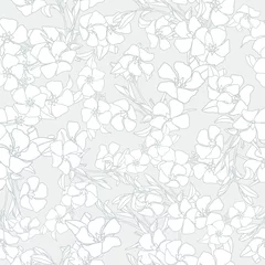 Tuinposter Floral seamless pattern. Flowers illustration © polina21