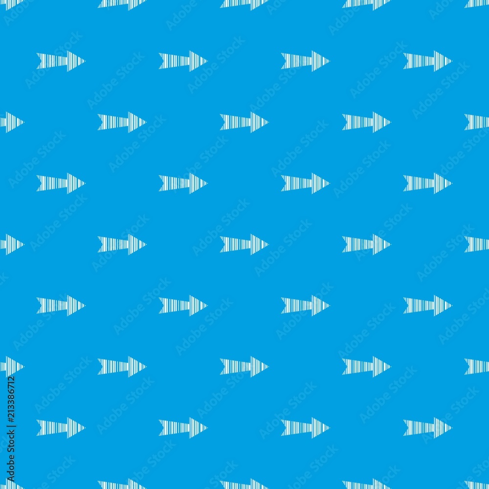 Poster linear black arrow pattern vector seamless blue repeat for any use