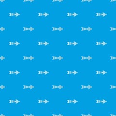 Linear black arrow pattern vector seamless blue repeat for any use