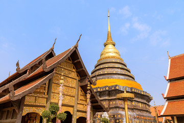 Fototapeta premium Wat Phra That Lampang Luang temple north of Thailand
