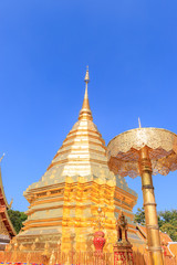 Fototapeta premium Wat Phra That Doi Suthep is famous temple in Chiang Mai, north of Thailand