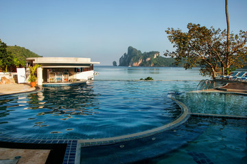 Pool at Ao Loh Dalum beach, Phi Phi Don Island, Krabi Province, Thailand