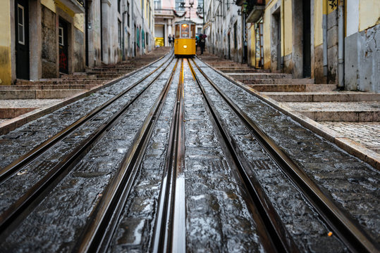 Elevador da bica in Lisbon