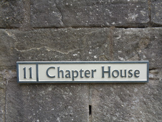 the entry to the chapter house