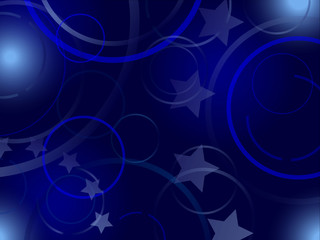 Abstract blue background with elements of European Union flag