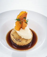 Deep Fried Haggis With Mashed Potato and Gravy