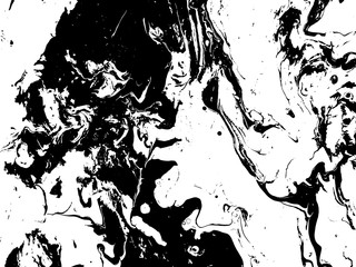 Black and white liquid texture.Grunge Vector  Background.