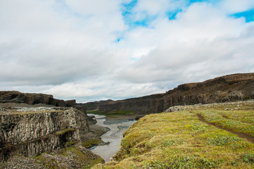Fototapeta na wymiar A imponente cascata de Dettifoss, na Islândia