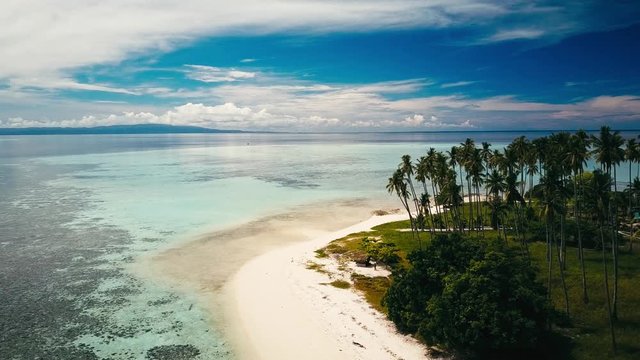 Drone footage of the tropical islands around Sabah, Borneo, Malaysia