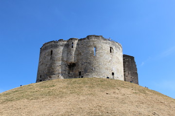 Fototapeta na wymiar Clifford's Tower in the City of York England