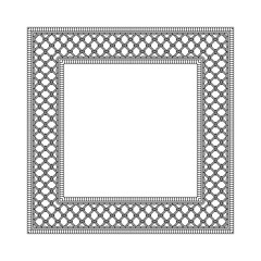 Frame Mehndi pattern for Henna drawing and tattoo. Decoration in oriental, Indian style.