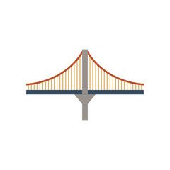 Bridge, suspension, rope icon