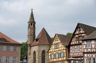 Fototapeta na wymiar Johanniterkirche in Schwäbisch