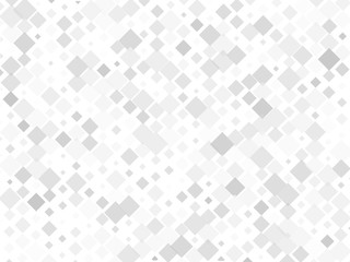 Geometric pattern with squares of different scale. Different shades of gray with transparency and overlap. Vector illustration