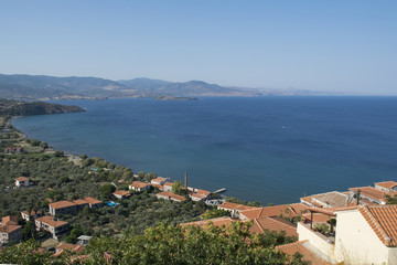 landscape from molyvos castle
