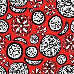 Vector background of decorative abstract elements